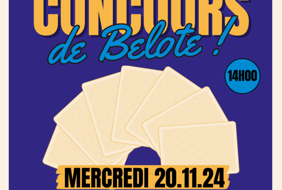 Concours de belote du 20 novembre 2024