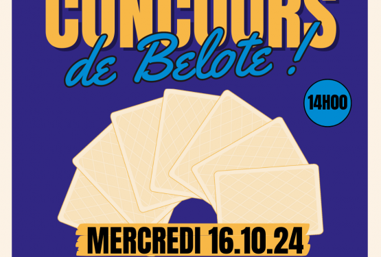 Concours de belote du 16 octobre 2024